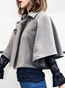 Further Sale! Iconic Grey Wool Blend Cape