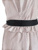 Surprise Sale! Nuddy-Pink Dotty Sleeveless Belted Midi Dress