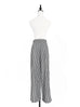 Last Chance! Black White Gingham Pleated Front Wide Leg Trousers