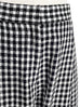 Last Chance! Black White Gingham Pleated Front Wide Leg Trousers
