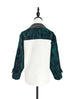 Surprise Sale! Greenish Wool Blend Mix Media Utility Shirt Jacket