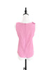 Surprise Sale! Pink Stitched Trim Empire Waist Silk Tank