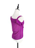 Surprise Sale! Red Violet Asymmetrical Drawstring Silky Top