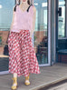Pink Tulle Textured Mesh Ruffle Sleeveless 2-Way Top