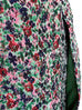 Surprise Sale! Green Jacquard Blossom Ruffle Slit Pencil Skirt