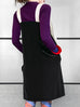 Surprise Sale! Asymmetrical Tie Shoulder Ruffle Side Slit Velvet Shift Dress