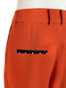 Surprise Sale! Orange Scallop Cuffed Hem Pleat Front Pants