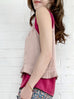 Surprise Sale! Fuchsia/Pink Set-of-Two Silky Tank With Ruffe Camisole