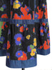 Surprise Sale! Colourful Flower Denim Tiered Midi Skirt