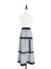 Surprise Sale! Blue Wavey Denim Tiered Midi Skirt