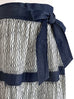 Surprise Sale! Blue Wavey Denim Tiered Midi Skirt