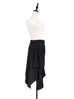 Surprise Sale! Black Ruched Handkerchief Hem Skirt