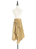 Surprise Sale! Khaki Ruched Handkerchief Hem Skirt