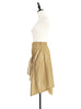 Surprise Sale! Khaki Ruched Handkerchief Hem Skirt