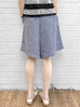Surprise Sale! Cornflower Blue Paperbag Waist Wide-leg Shorts