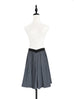 Surprise Sale! Charcoal Grey V-waist Super Flare Denim Skirt