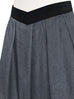 Surprise Sale! Charcoal Grey V-waist Super Flare Denim Skirt