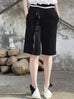 Surprise Sale! Classic Black High Waisted Tailor Ruffle Shorts