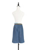 Surprise Sale! Chambray Blue High Waisted Tailor Ruffle Shorts