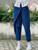 Surprise Sale! Bright Blue Wrap Alike Tapered Ankle Trousers