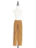 Surprise Sale! Honeycomb Ruffle Wrap Alike Tapered Ankle Trousers