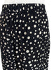 Last Chance! Black Dots Pleated Ruffle Fluid Trousers