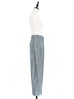Blue Stripe Wideleg Slouchy Logo Embroidery Trousers