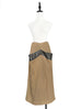 Camel Pocket Detail A-line Woollen Maxi Skirt