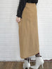 Surprise Sale! Camel Pocket Detail A-line Woollen Maxi Skirt