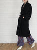 Surprise Sale! Black Relaxed Fit Luxury Cashmere Belted Coat