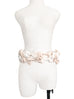 Surprise Sale! Ivory Shades Patch Fabric Playful Bows Belt